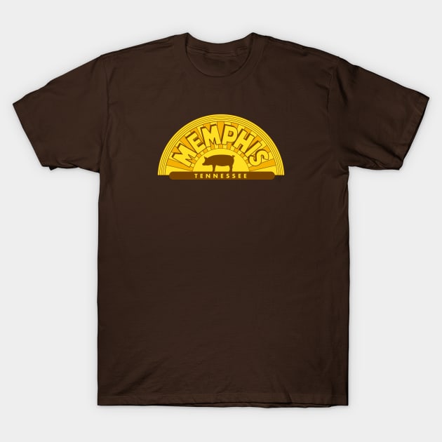 Memphis Tennessee, BBQ, Memphis, BBQ, Sun Studio, Elvis, Beale Street, T-Shirt by TheShirtGypsy